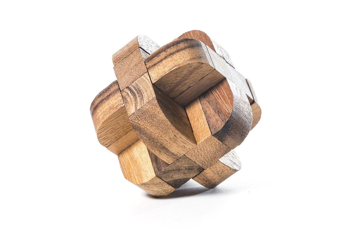 Diamond Cube 3 - Wooden Brain Teaser Puzzle