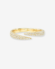 Pave Diamond Spike Claw Ring