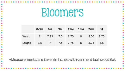 Bloomers/diaper Cover