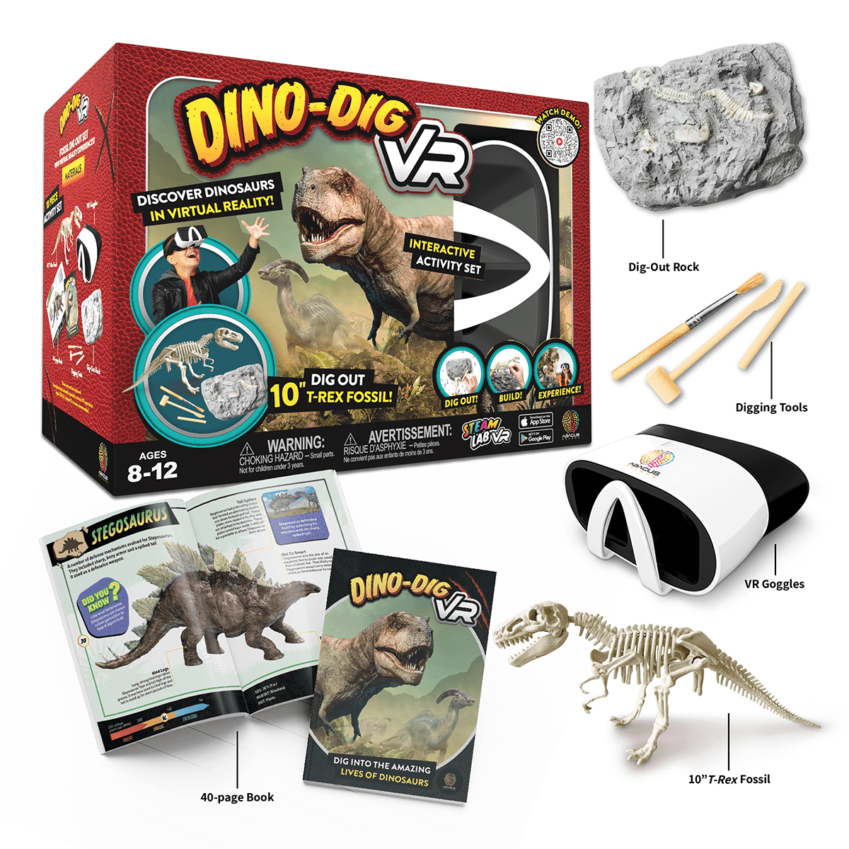 Dino-dig Vr - Virtual Reality Stem Toys