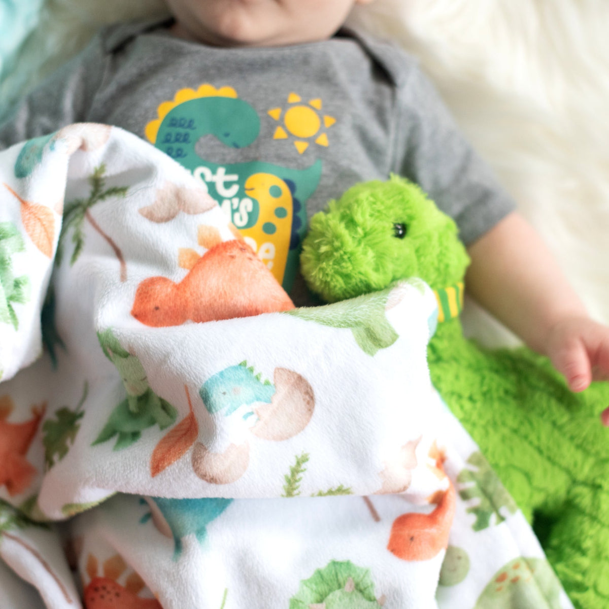 Premium Baby & Toddler Minky Blanket - Dinosaurs