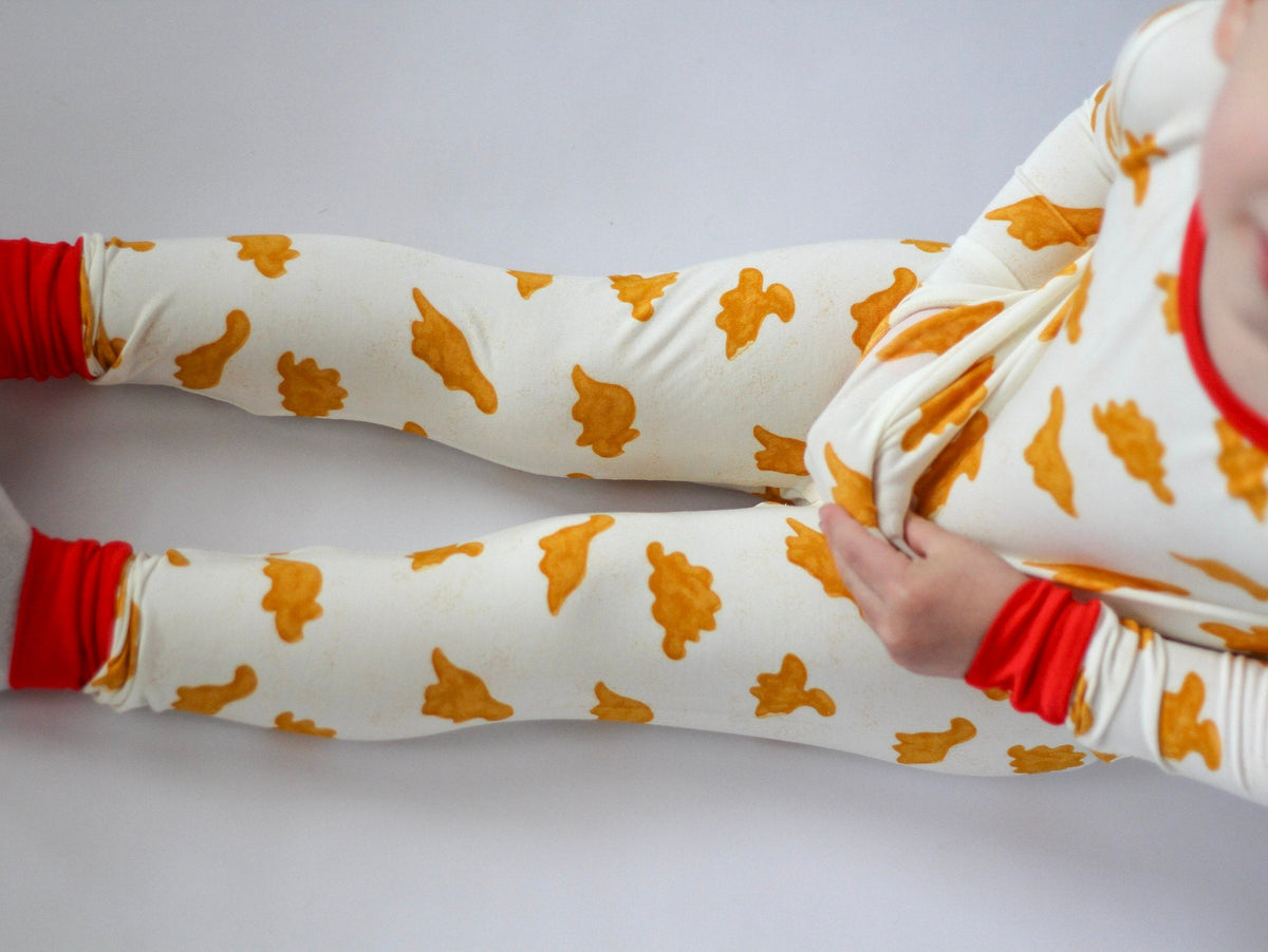 My First Roar Dinosaur Chicken Nugget Bamboo Pajamas | Kids 18m–5t
