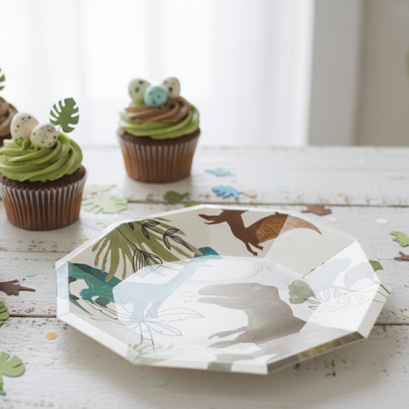 Dinosaur Small Plates (set Of 8)
