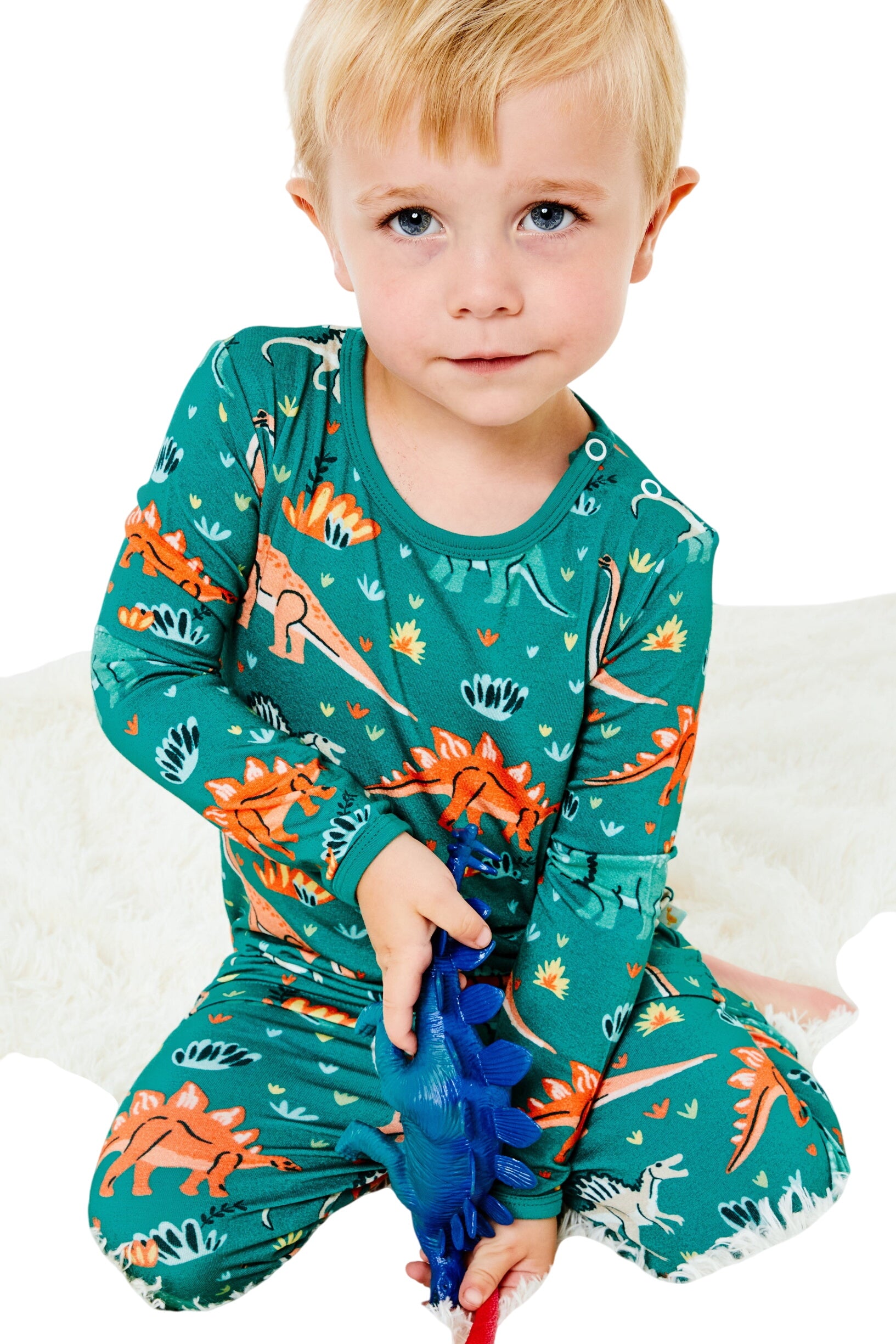 Long Sleeve Pajama Set - Dinosaur Jungle