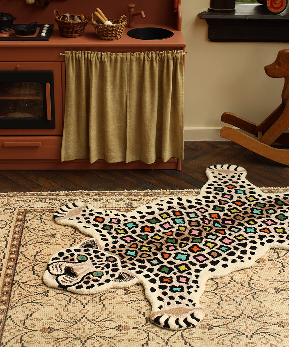 Disco Leopard Rug Large