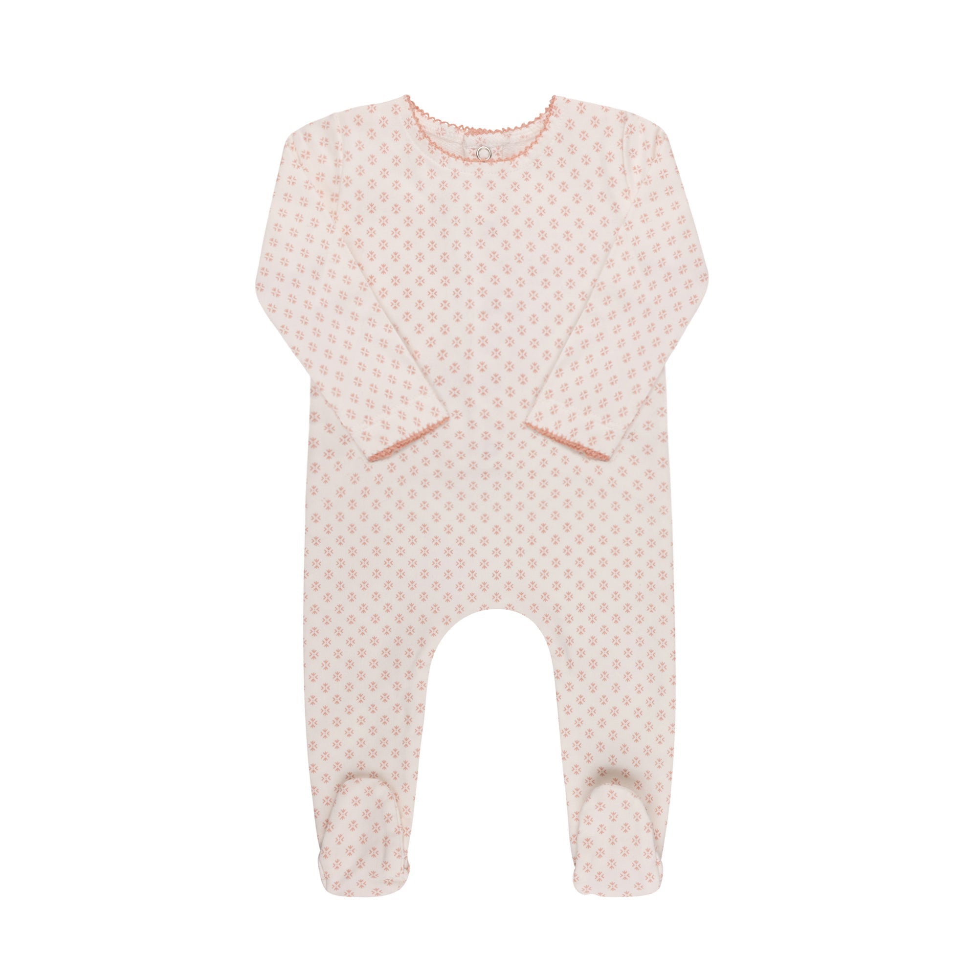 Ditsy Print Footie & Hat