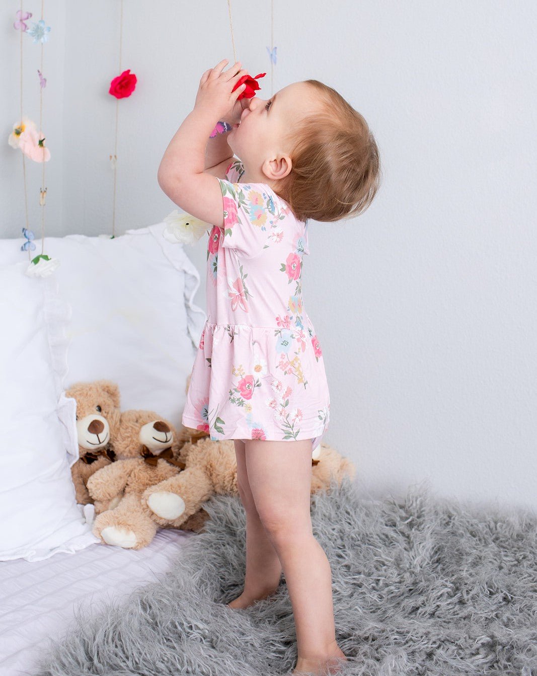 Ditzy Floral Bodysuit Dress