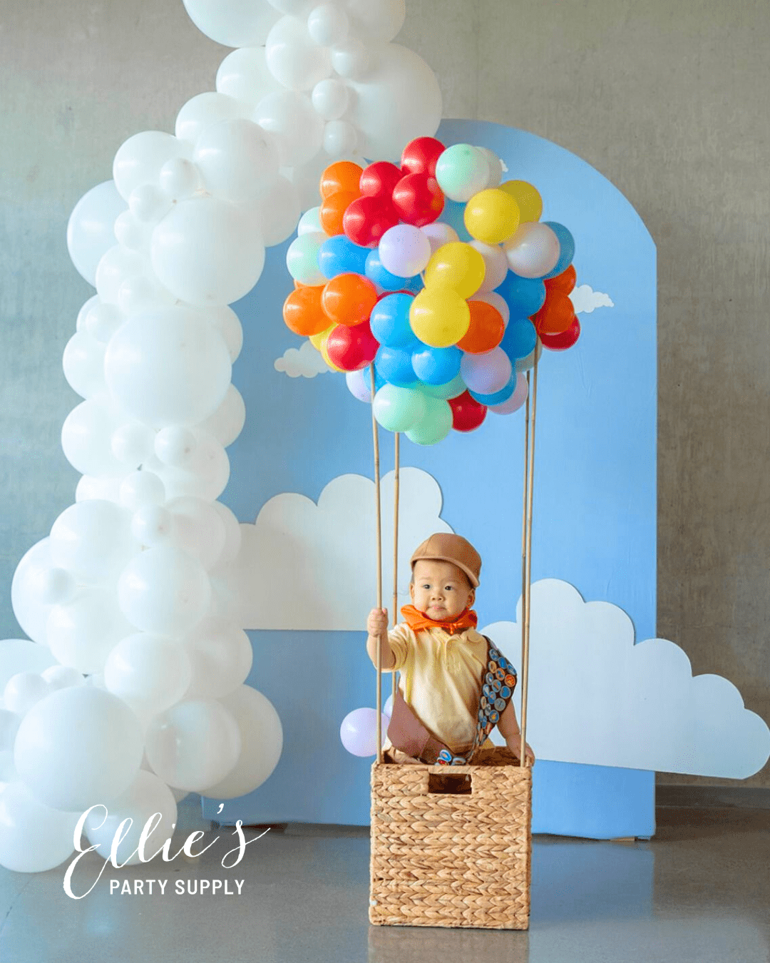 White Balloon Garland