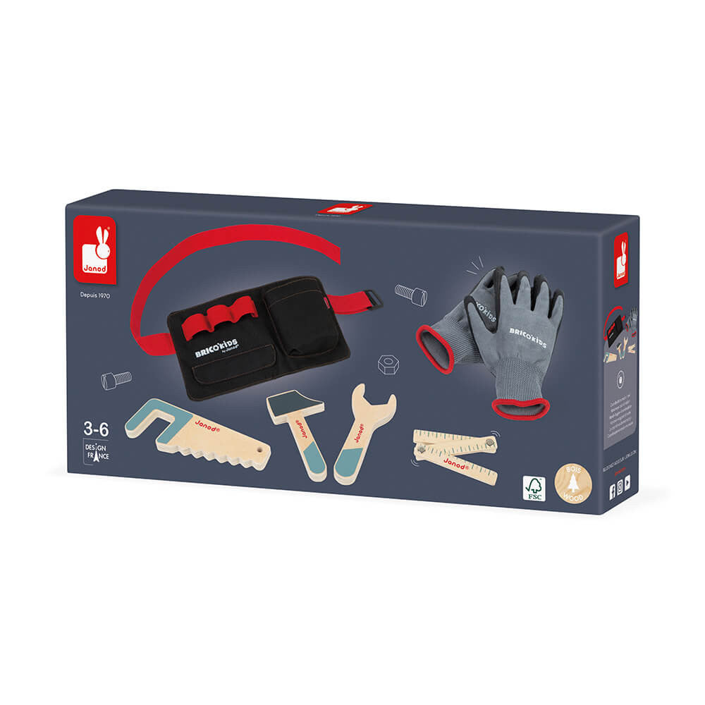 Brico' Kids - Tool Belt & Gloves Set