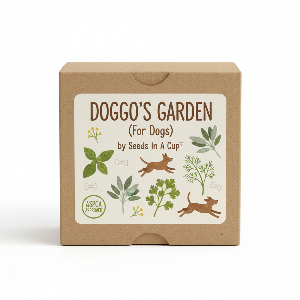 Doggo's Garden (for Dogs) Garden Kit | Basil, Sage, Cilantro & Dill |