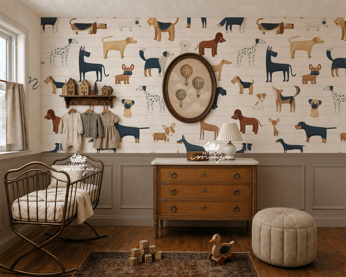Dogs Wallpaper - Nursery Wall Decor Wallpapers