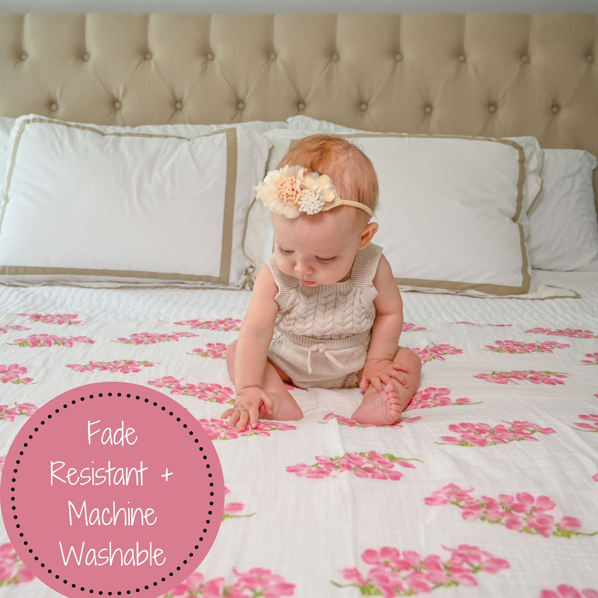 Dogwoods In Bloom Swaddle Blanket