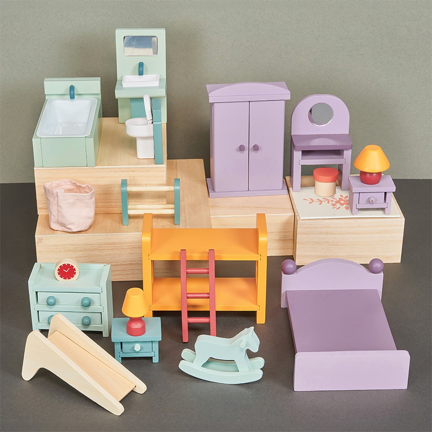 Dollhouse Upstairs Furniture Bundle