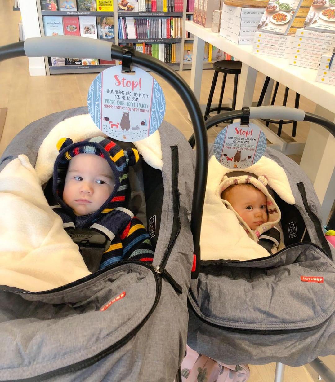 Woodlands No Touching My Newborn Car Seat Sign Tag