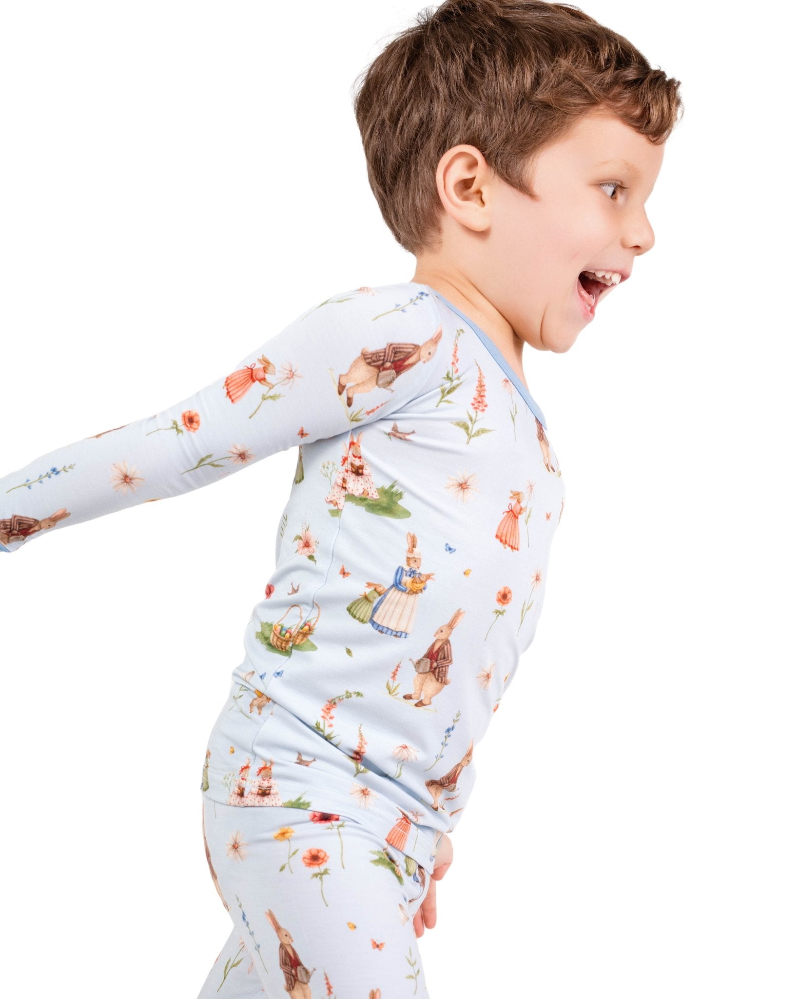 Don’t Worry, Be Hoppy ( Rabbit ) Long Sleeve Pj's