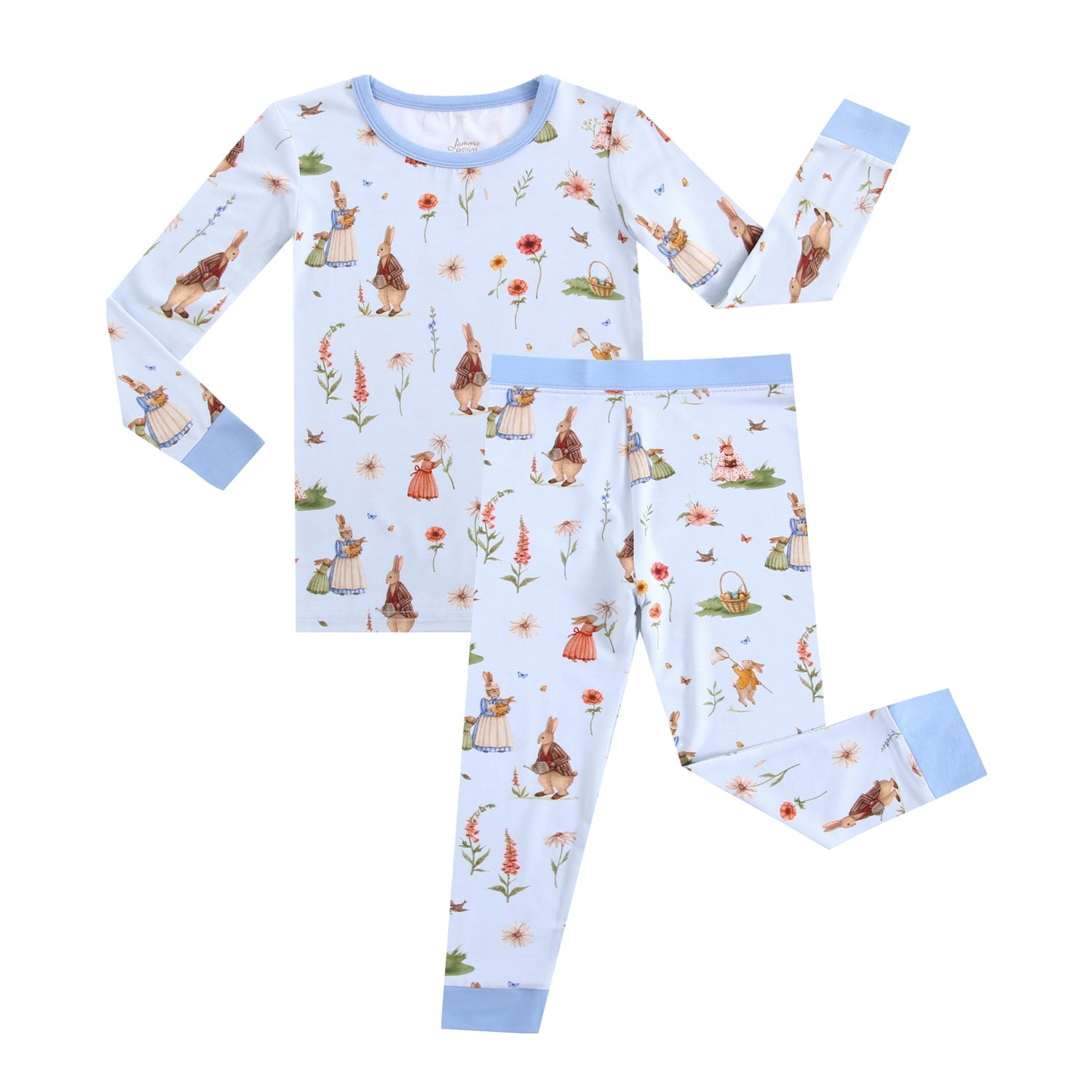 Don’t Worry, Be Hoppy ( Rabbit ) Long Sleeve Pj's
