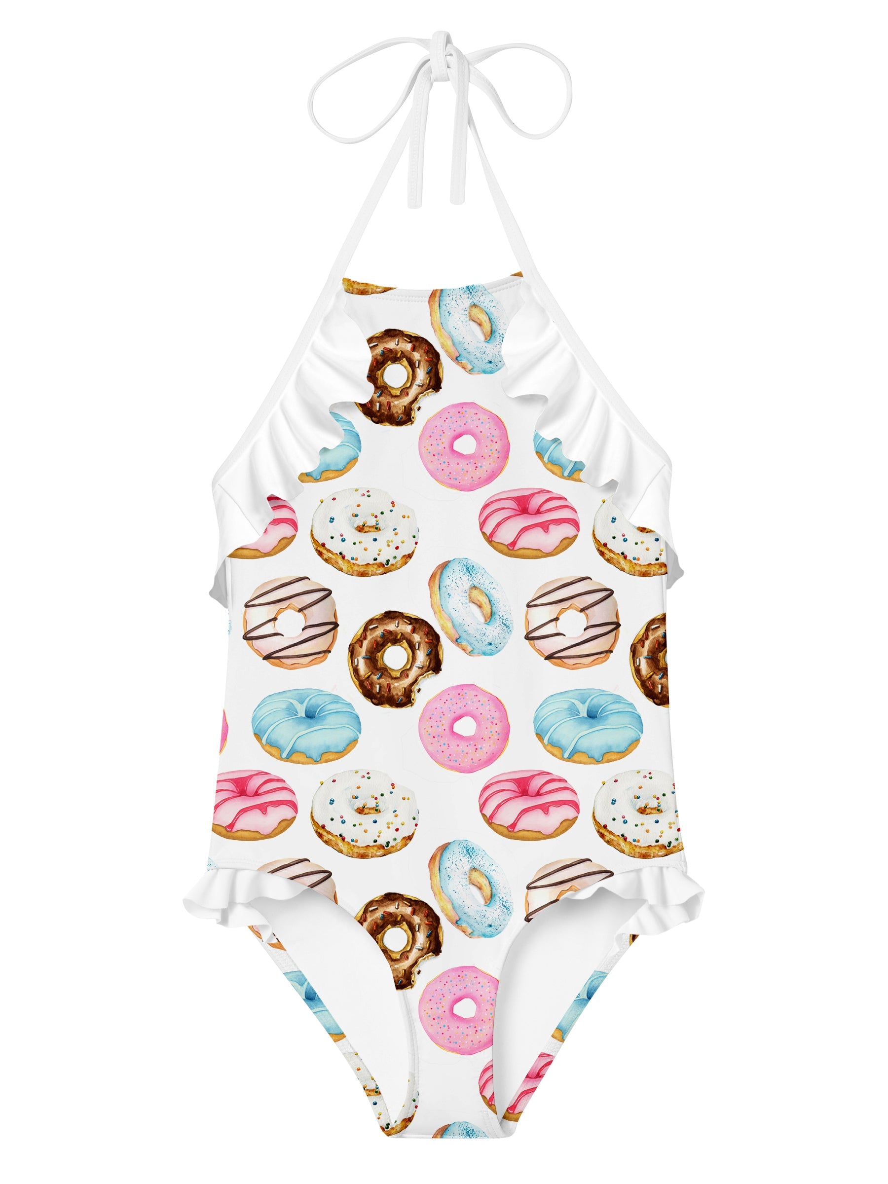 Donut Swimsuit With Ruffle