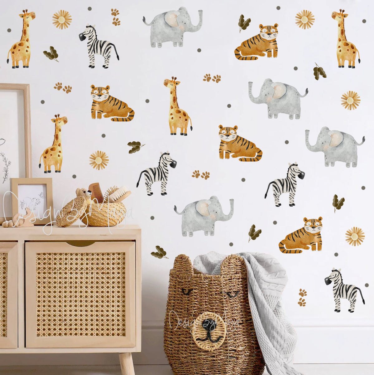 Cats & Dogs Decals - Fabric Nursery Wall Art Decals