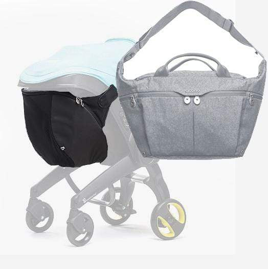 Doona Snap-on Storage + All Day Bag Grey Storm