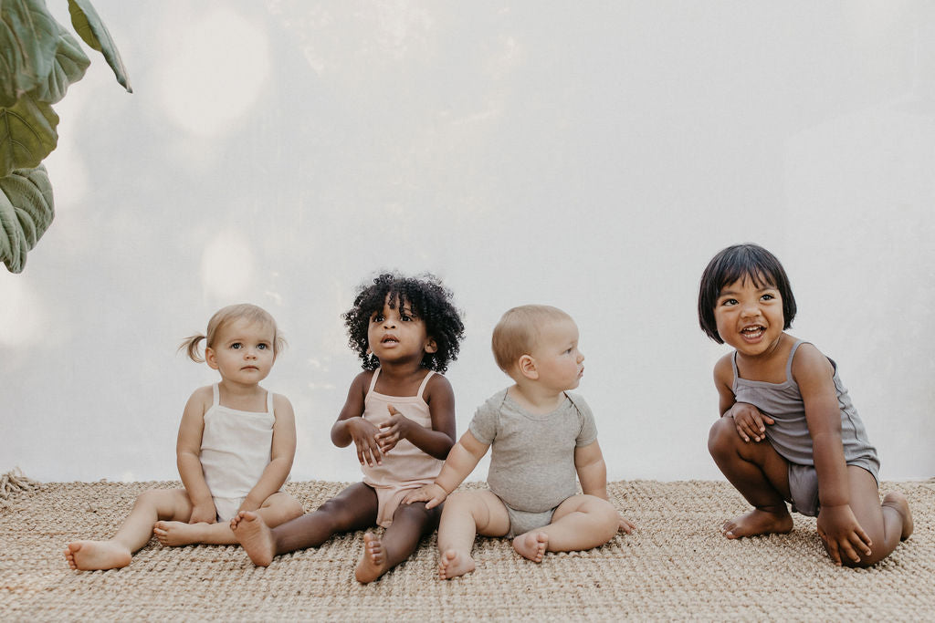 *exclusive* Baby Boy Sleeveless 4pc Onesie Set