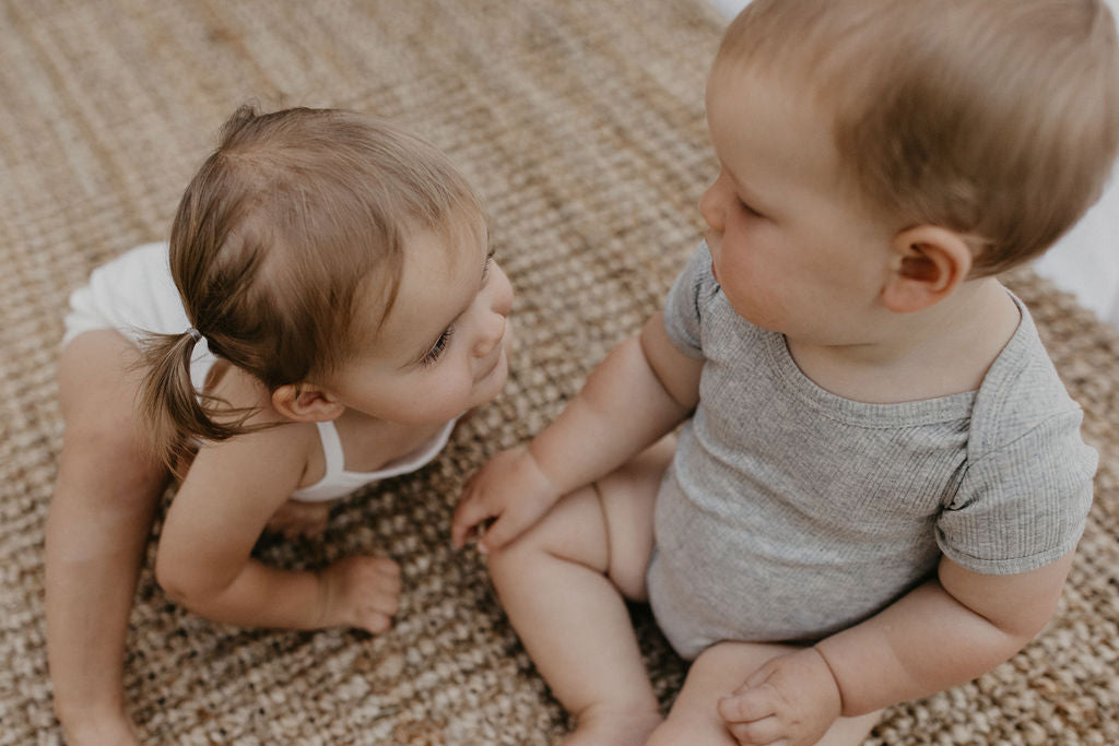 *exclusive* Baby Girl Short Sleeve 4pc Onesie Set