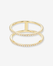 Double Diamond Eternity Ring