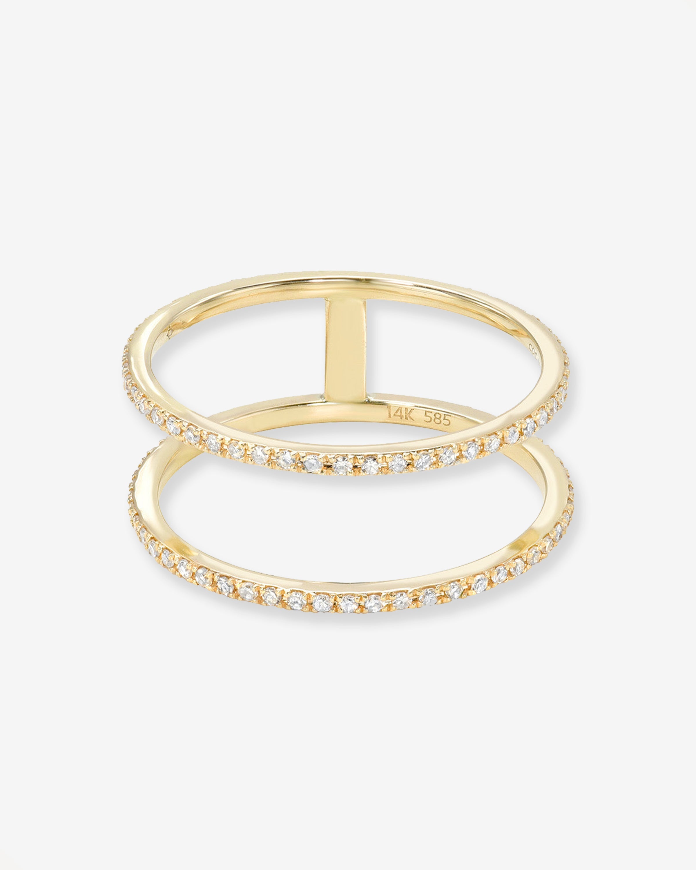 Double Diamond Eternity Ring