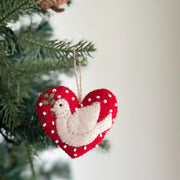Dove Heart Ornament