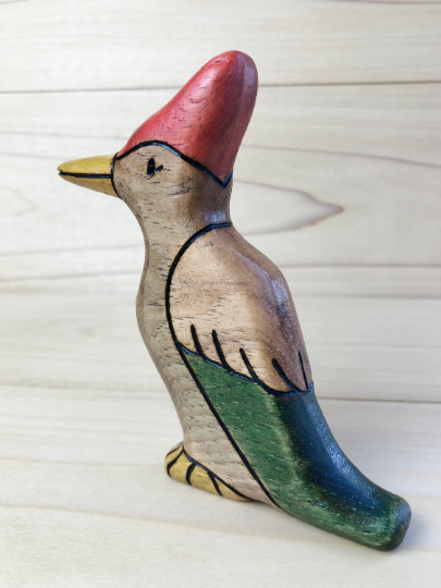 Wooden Woodpecker Toy