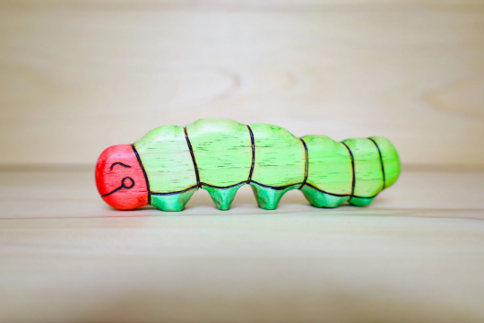 Wooden Caterpillar Toy