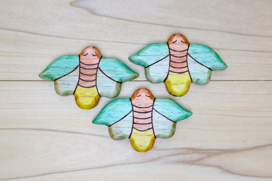 Wooden Firefly Lightening Bug Toy