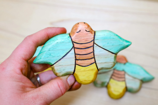 Wooden Firefly Lightening Bug Toy