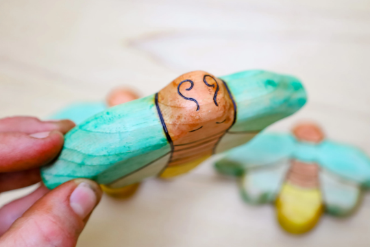 Wooden Firefly Lightening Bug Toy