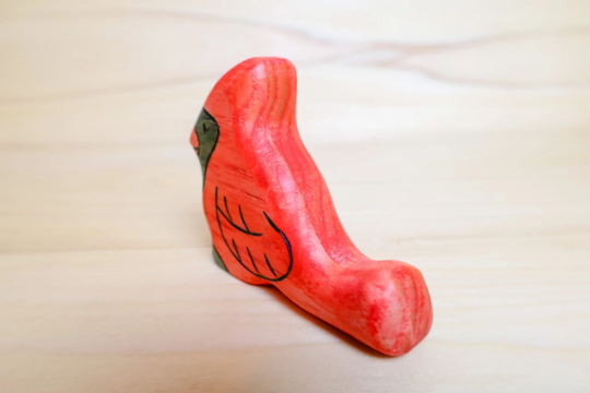 Wooden Cardinal Bird Toy