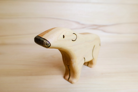 Wooden Polar Bear Family~ Standing, Walking, Or Baby Polar Bear