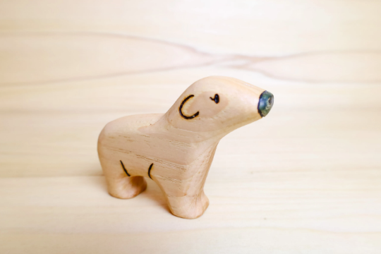 Wooden Polar Bear Family~ Standing, Walking, Or Baby Polar Bear