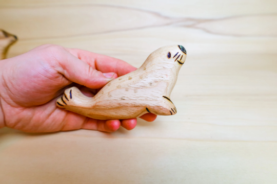 Wooden Seal Or Seal Pup Toy