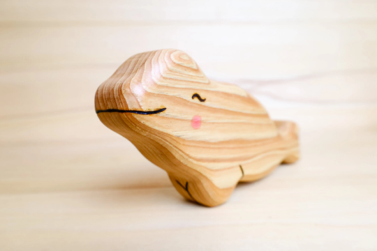 Wooden Beluga Whale Toy~ Mom Or Baby Beluga