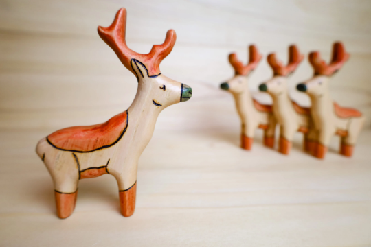 Wooden Reindeer Toy