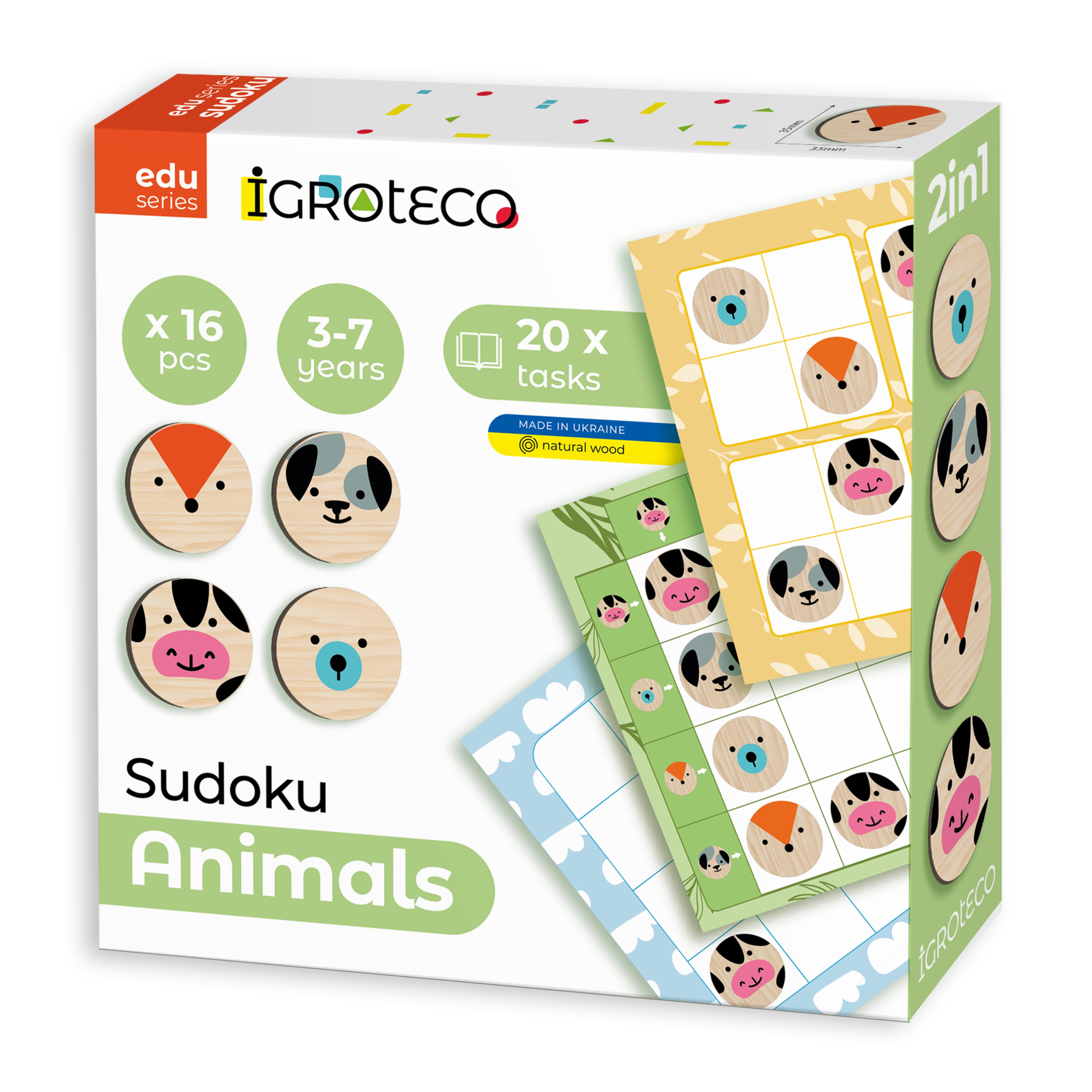 Igroteco Animal Sudoku Puzzle - 16 Pieces