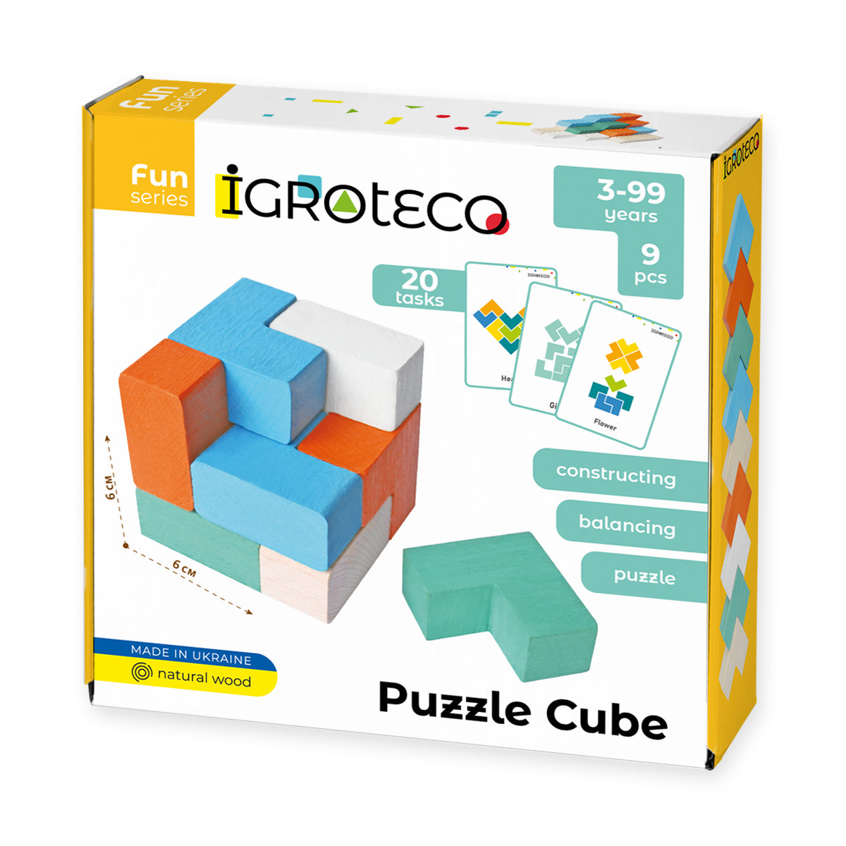Igroteco Wooden Cube Puzzle