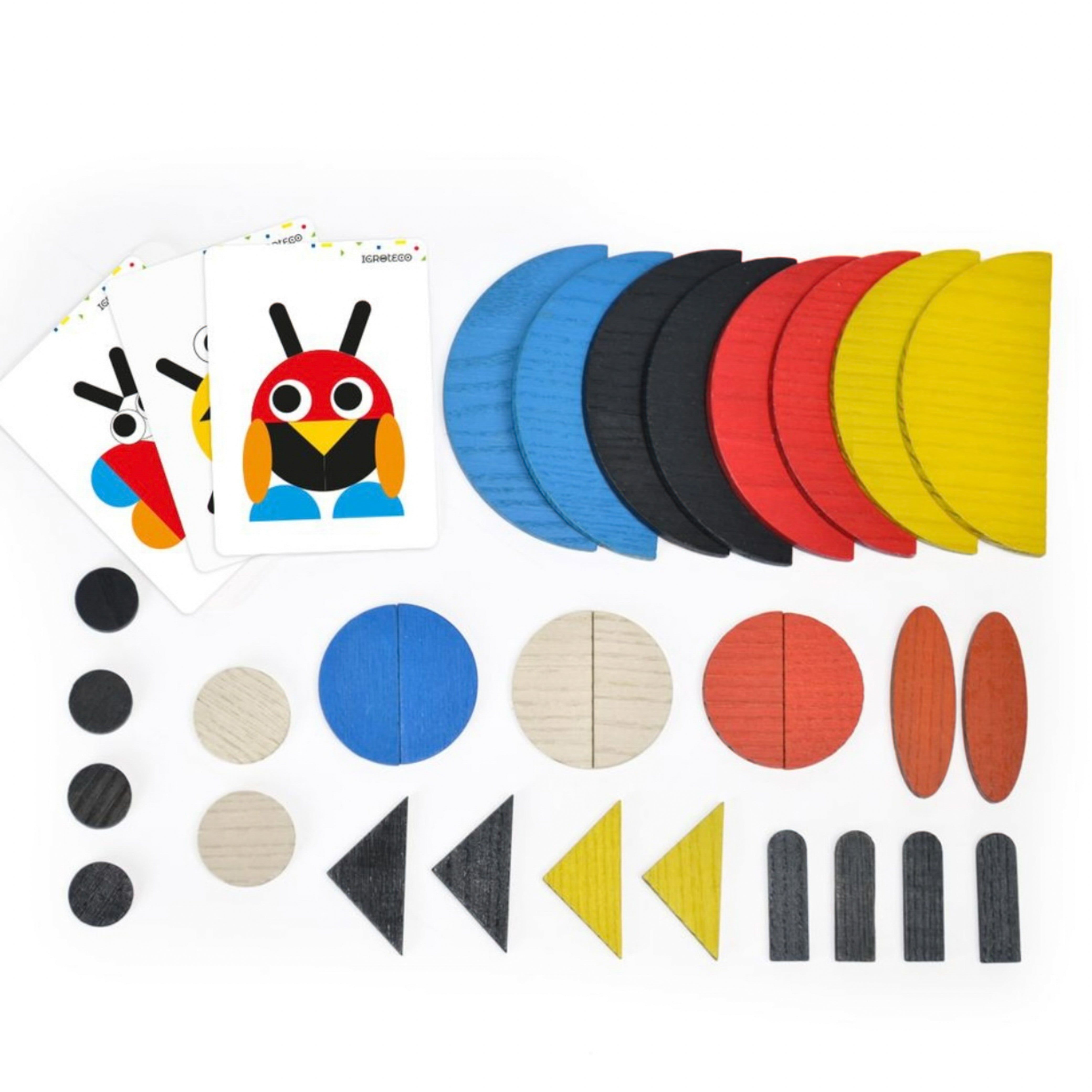Igroteco Shape Pattern Blocks - 30 Pieces