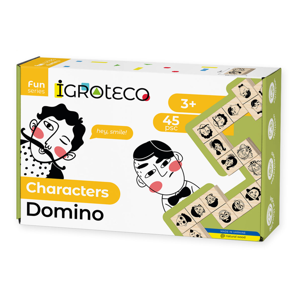 Igroteco Character Domino Set - 45 Pieces