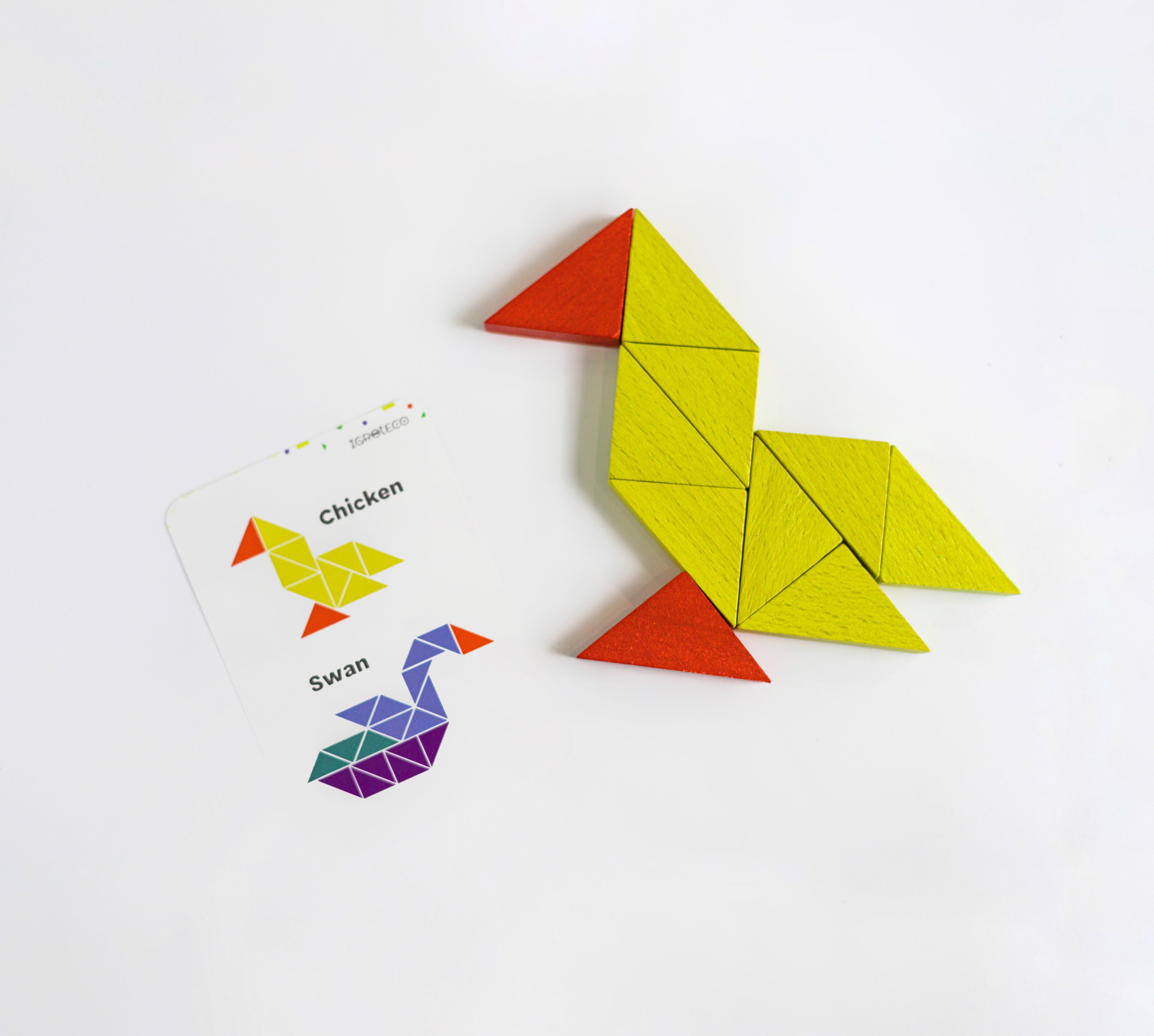 Igroteco Mosaic Triangle Blocks - 64 Pieces