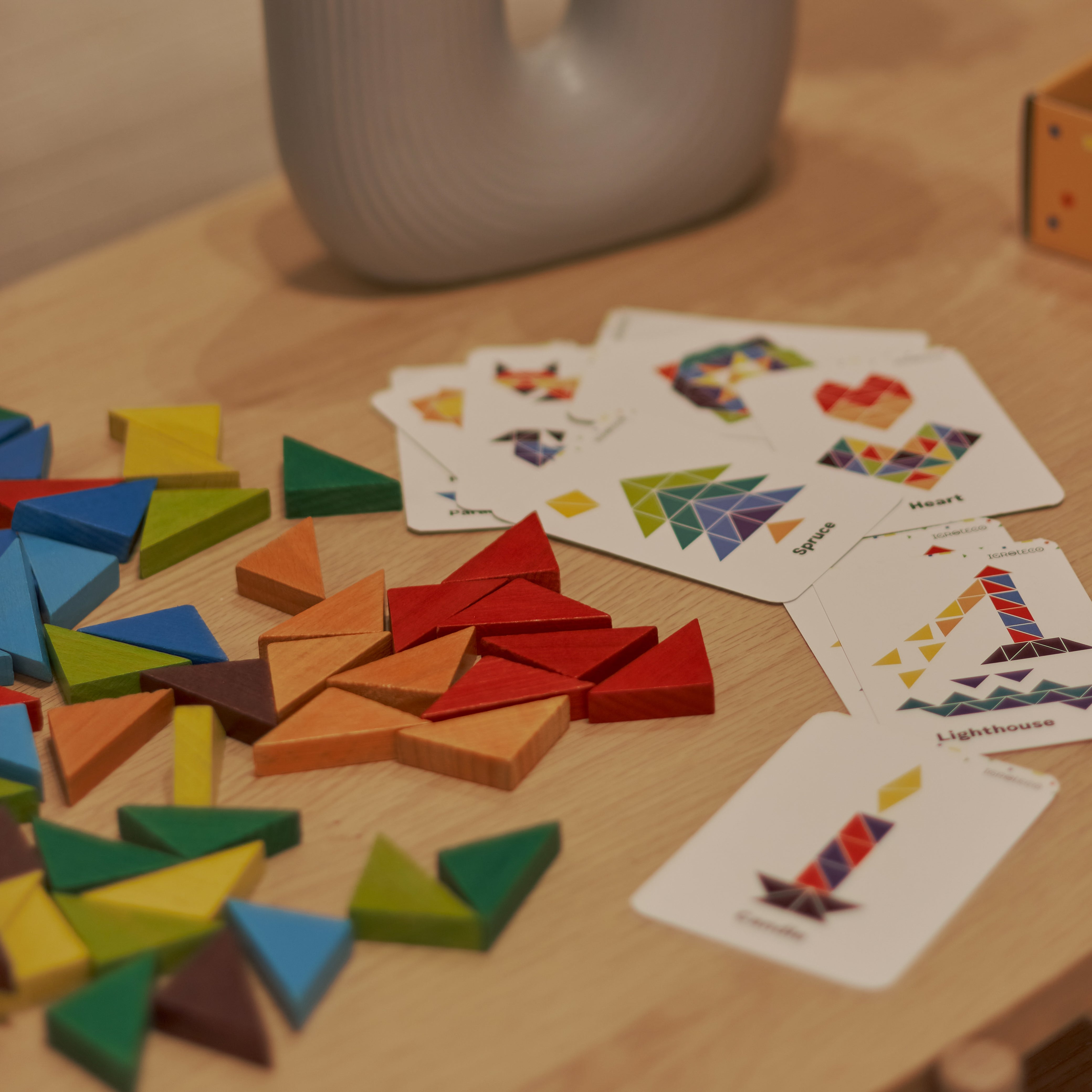 Igroteco Mosaic Triangle Blocks - 64 Pieces