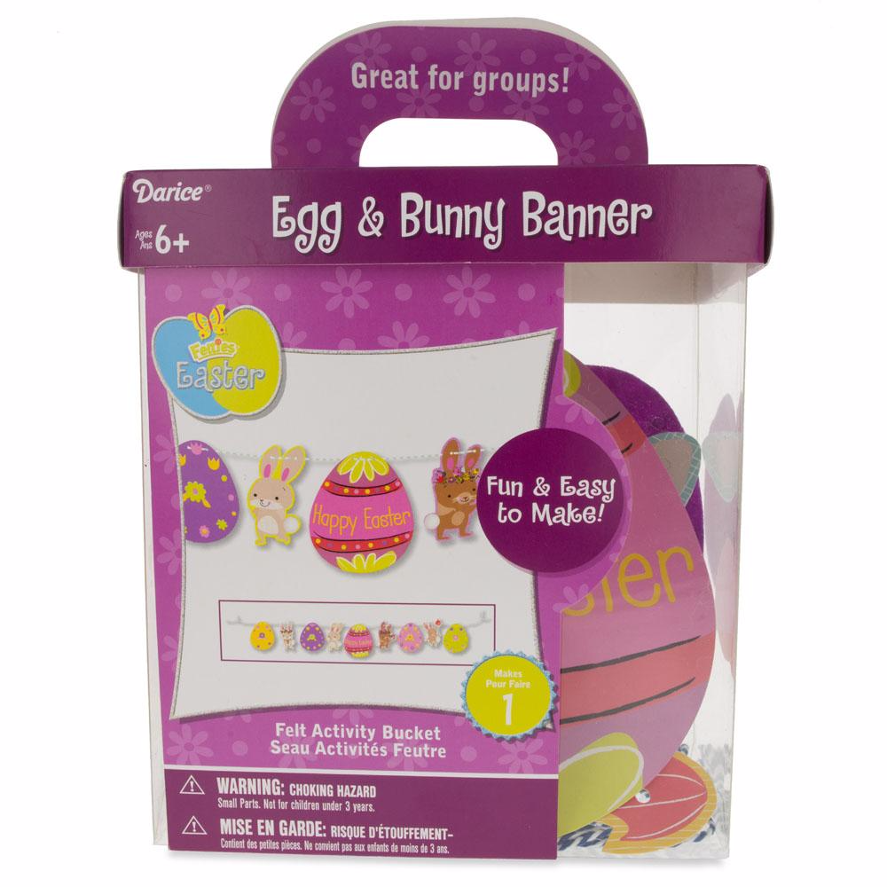 Paper, Felt & Foam Egg And Bunny Banner Diy Craft Kit