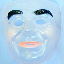 Transparent Male Drama Mask