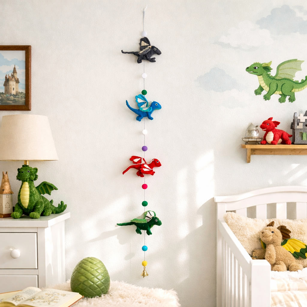 Felt Dragon Garland