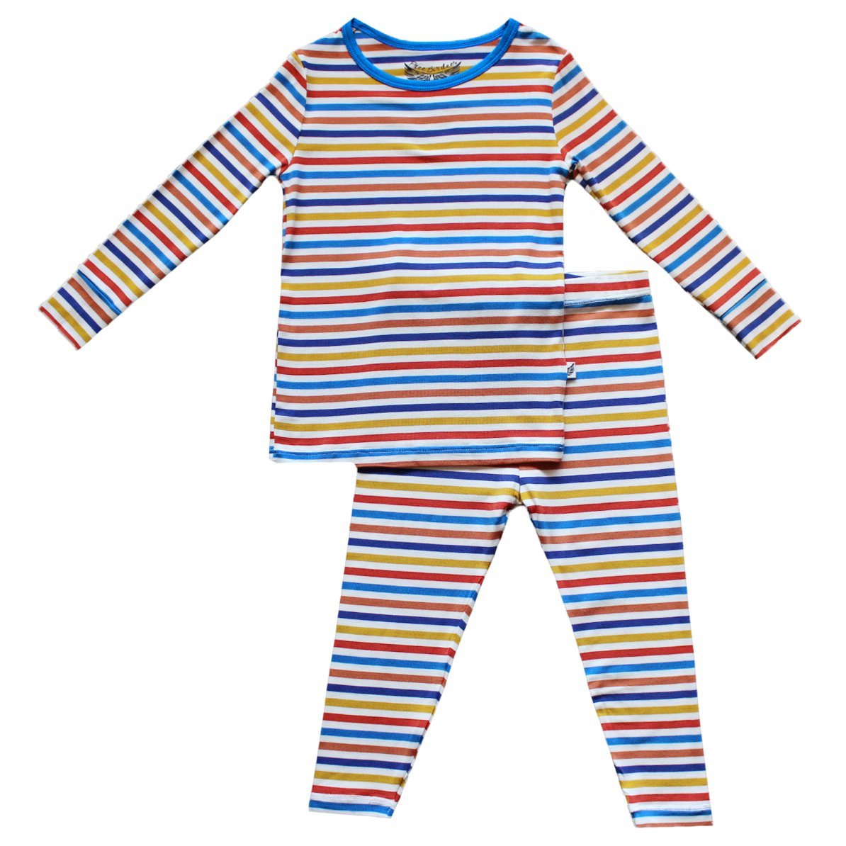 Dragons Rainbow Stripe Long Sleeve Pajama Set (0-24m)