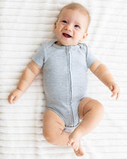 Zipper Bodysuit In Storm